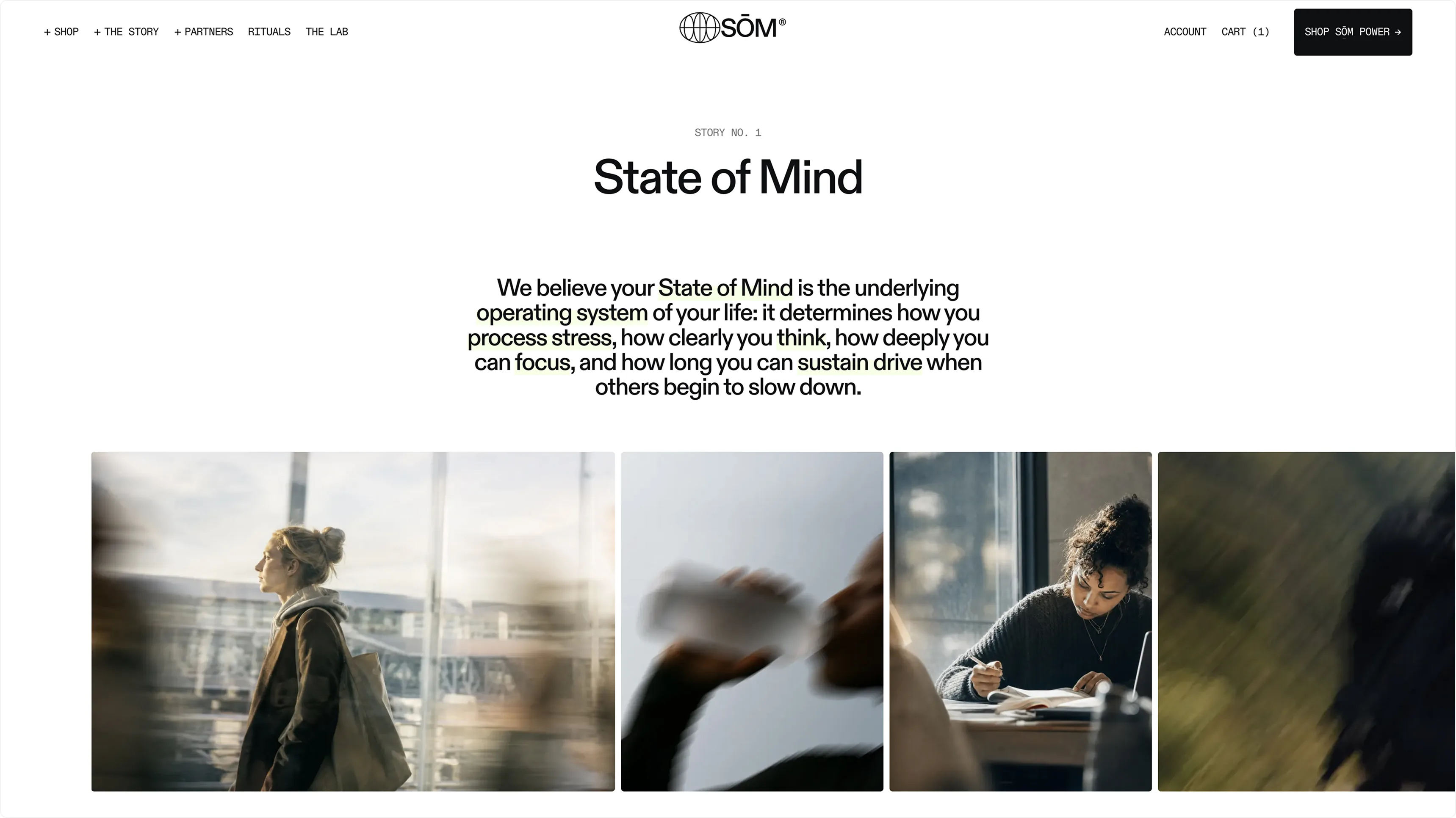 SŌM website pages